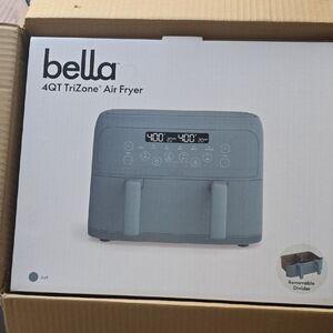 Brand New Abella 4QT TriZone Air Fryer in Surf Blue